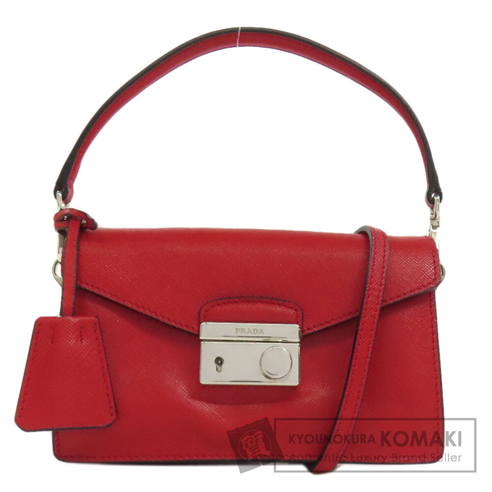 Prada Chain Shoulder Bag Saffiano Leather